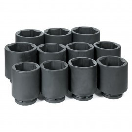 Grey Pneumatic 9011D Fractional Socket Set, 1" drive, 11-piece