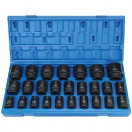 Grey Pneumatic GRY-8026M Impact Socket Set, ¾" Drive, Metric, 26-Piece