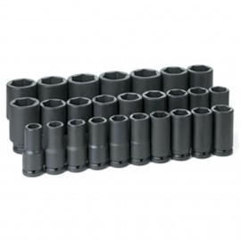 Grey Pneumatic GRY-8026MD Metric Deep Impact Socket Set, ¾" Drive, 26-Piece