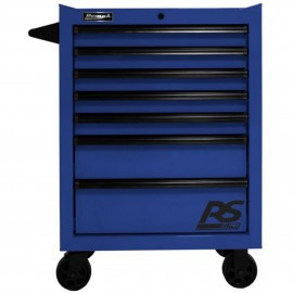 Homak BL04027770 Roller Cabinet, 7-Drawer, blue