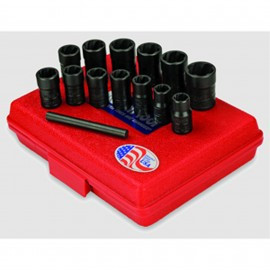Ken-Tool 30106 Twist Socket Set with Punch, 13-Piece