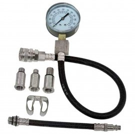 Lang Tools TU-310PB Motorcycle Compression Tester with 10, 12, 14 and 18mm adapters, hands-free