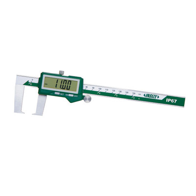 Insize 1187-200B Electronic Outside Neck Caliper (Ip67 Dust/Waterproof, Without Data Interface), 0-200Mm/0-8", 0.01Mm/.0005" Insize 1187-200B Electronic Outside Neck Caliper (Ip67 Dust/Waterproof, Without Data Interface), 0-200Mm/0-8", 0.01Mm/.0005"