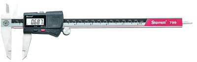 Starrett EC799A-8/200 W/SLC Electronic Caliper with Standard Letter of Certification, 0 to 8"