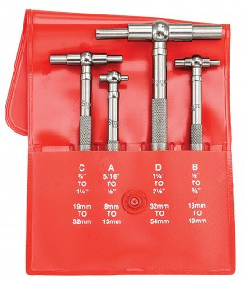 Starrett S579GZ Telescoping Gauge Set, 0.313 to 2.125"