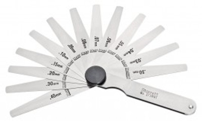 Starrett 173MAT Metric Thickness Gauge, 0.03 to 0.5 mm