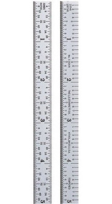 Starrett C305R-6 W/SLC Full Flexible Steel Rule with Standard Letter of Certification, 5R, 6"
