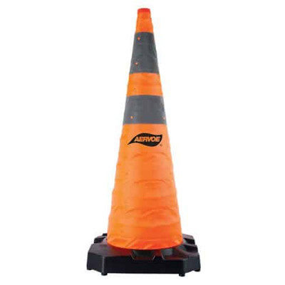 Aervoe H.D. Collapsible Safety Cone - 36" - weighted rubber base Aervoe H.D. Collapsible Safety Cone - 36" - weighted rubber base