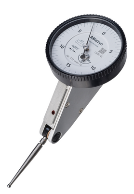 Mitutoyo 513-446-10A Horizontal Dial Test Indicator, Tilted Plus Set, 0.06" Range