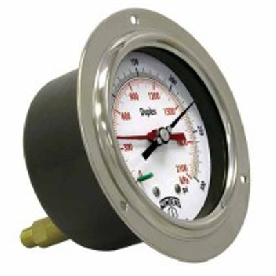 Winters PDX8012, 4.5" BRASS DUPLEX 0-30 PSI 1/4" NPT, Winters PDX8012, 4.5" BRASS DUPLEX 0-30 PSI 1/4" NPT,