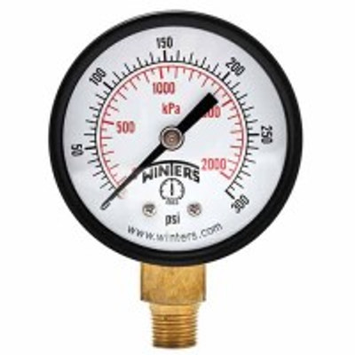 Winters PEM1320LF, PEM-LF SERIES (LEAD-FREE) 1.5" 0/100 PSI/KPA 1/8" NPT LM, ECONOMY GAUGE Winters PEM1320LF, PEM-LF SERIES (LEAD-FREE) 1.5" 0/100 PSI/KPA 1/8" NPT LM, ECONOMY GAUGE