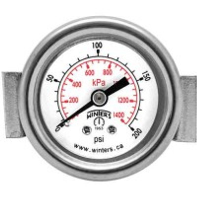 Winters PEU1404UC, ECON/U-CLAMP 2" 0-60 PSI/KPA 1/8" BACK, ECONOMY PANEL MOUNTED GAUGE Winters PEU1404UC, ECON/U-CLAMP 2" 0-60 PSI/KPA 1/8" BACK, ECONOMY PANEL MOUNTED GAUGE