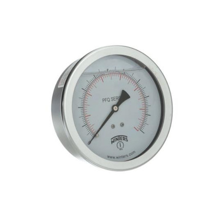 Winters PFQ900, FILLED/BR 2.5" 0-30" VACUUM 1/4" NPT BACK, SS LIQUID FILLED GAUGE Winters PFQ900, FILLED/BR 2.5" 0-30" VACUUM 1/4" NPT BACK, SS LIQUID FILLED GAUGE
