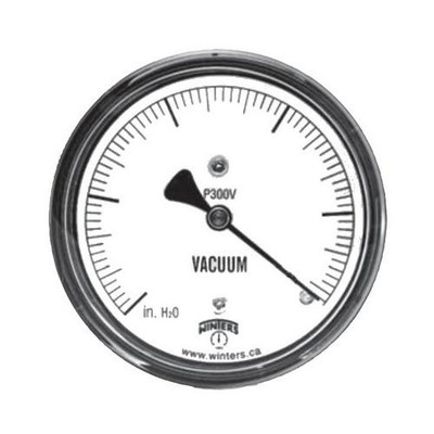 Winters PLP353, LOW PRESSURE 2.5" ST/ST 0-100"/OZ BTTM,