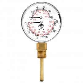 Winters TTD399 Tridicator, 0 to 250 psi/kPa, &frac12;" NPT bottom