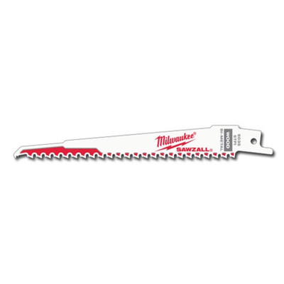 Milwaukee 48-01-6035 6" x 6TPI Bi-Metal Super Sawzall Blade 50-Pack