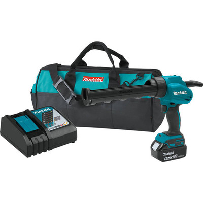 Makita XGC01T1 18V Li-Ion Cordless 10 oz Caulk and Adhesive Gun Kit, 5.0 Ah Makita XGC01T1 18V Li-Ion Cordless 10 oz Caulk and Adhesive Gun Kit, 5.0 Ah
