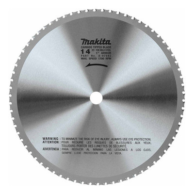 Makita A-97592 14" 70T Carbide-Tipped Metal Cutting Blade, Ferrous Metal Makita A-97592 14" 70T Carbide-Tipped Metal Cutting Blade, Ferrous Metal