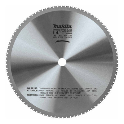 Makita A-97601 14" 90T C.T. Metal Cutting Blade, Ferrous Metal Makita A-97601 14" 90T C.T. Metal Cutting Blade, Ferrous Metal