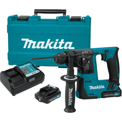 Makita RH02R1 12V Max CXT Li-Ion Cordless 9/16 In. Rotary Hammer Kit Makita RH02R1 12V Max CXT Li-Ion Cordless 9/16 In. Rotary Hammer Kit