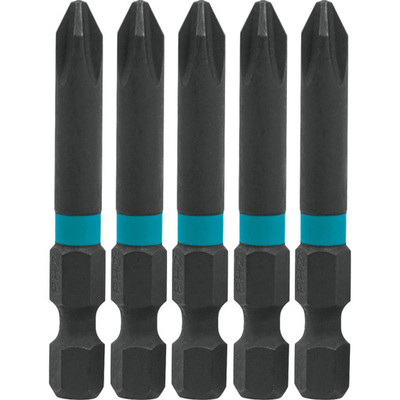 Makita A-96665 ImpactX  #2 Phillips 2" Power Bit, 5/pk Makita A-96665 ImpactX  #2 Phillips 2" Power Bit, 5/pk