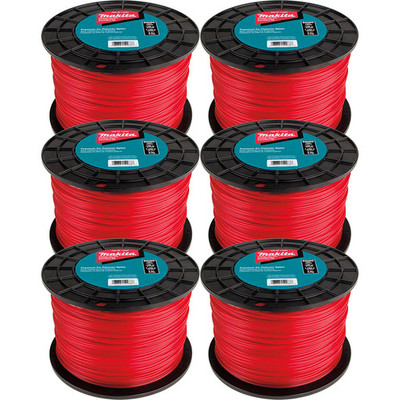 Makita T-03779 Round Trimmer Line, 0.105", Red, 1,150', 5 lbs., 6/pk