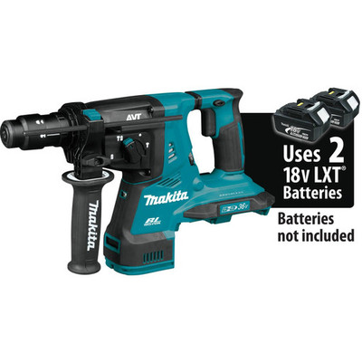 Makita XRH11Z 18V X2 LXT (36V) Brushless 1-1/8" Rotary Hammer, SDS-Plus Makita XRH11Z 18V X2 LXT (36V) Brushless 1-1/8" Rotary Hammer, SDS-Plus
