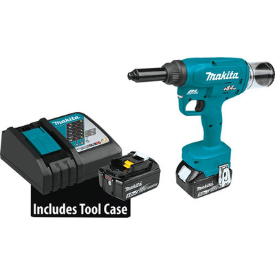 Makita XVR02T 18V LXT Lithium-Ion Brushless Cordless Rivet Tool Kit(5.0Ah) Makita XVR02T 18V LXT Lithium-Ion Brushless Cordless Rivet Tool Kit(5.0Ah)