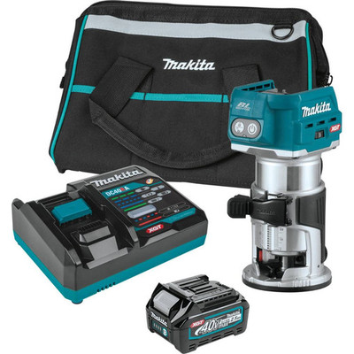 Makita GTR01D1 40V max XGT Brushless Cordless Compact Router Kit (2.5Ah) Makita GTR01D1 40V max XGT Brushless Cordless Compact Router Kit (2.5Ah)