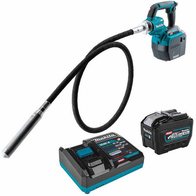 Makita GRV02L1 40V max XGT Brushless Cordless 8' Concrete Vibrator Kit (8.0Ah) Makita GRV02L1 40V max XGT Brushless Cordless 8' Concrete Vibrator Kit (8.0Ah)