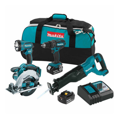Makita XT442 18V LXT Li-Ion Cordless 4-Piece Combo Kit 3.0 Ah Makita XT442 18V LXT Li-Ion Cordless 4-Piece Combo Kit 3.0 Ah