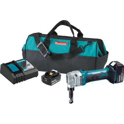 Makita XNJ01T 18V LXT Li-Ion Cordless 16 Gauge Nibbler Kit, 5.0 Ah Makita XNJ01T 18V LXT Li-Ion Cordless 16 Gauge Nibbler Kit, 5.0 Ah
