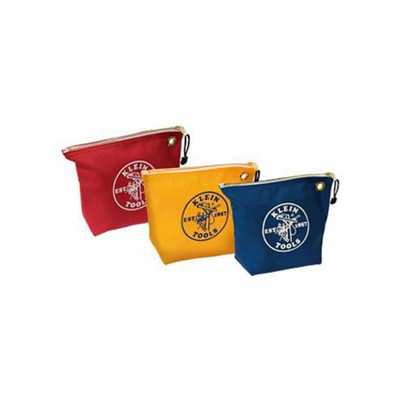 Klein 5539CPAK Assorted Canvas Zipper Bags, 3-Pack Klein 5539CPAK Assorted Canvas Zipper Bags, 3-Pack