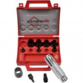 Mayhew Tools 66010 Hollow Punch Set, 11-Piece, 3 to 20 mm