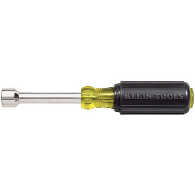 Klein Tools 630-3/16 3/16" Nut Driver, 3" Hollow Shaft, Cushion Grip Klein Tools 630-3/16 3/16" Nut Driver, 3" Hollow Shaft, Cushion Grip