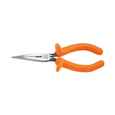 Klein Tools D203-6-INS Long Nose Pliers, Insulated, 6" Klein Tools D203-6-INS Long Nose Pliers, Insulated, 6"