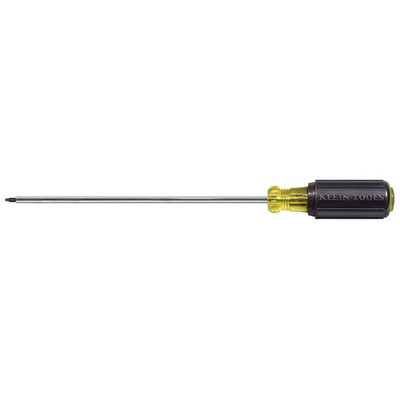 Klein Tools 663 #3 Square Recess Screwdriver, 4" Round Shank