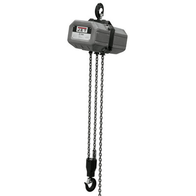 Jet 211000 2SS-1C-10, 2-Ton Electric Chain Hoist 1-Phase 10' Lift