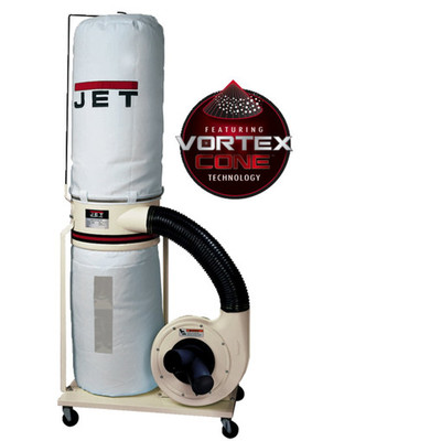 Jet 708657K Dust Collector, 1.5HP 1PH 115/230V, 30-Micron Bag Filter Kit