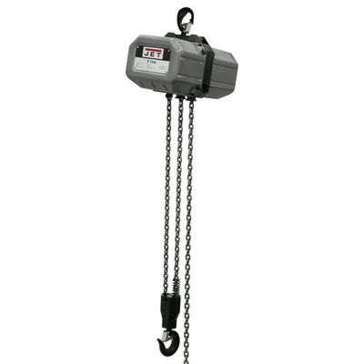 Jet 111000 1SS-1C-10, 1-Ton Electric Chain Hoist 1-Phase 10' Lift