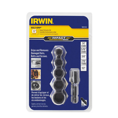 Irwin 1859143 Impact Bolt Grip 6 Piece Set