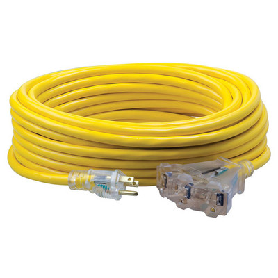 Southwire 4188SW8802 12/3 50' SJTW TRI-SOURCE Yellow Extension Cord W/Lighted End Southwire 4188SW8802 12/3 50' SJTW TRI-SOURCE Yellow Extension Cord W/Lighted End