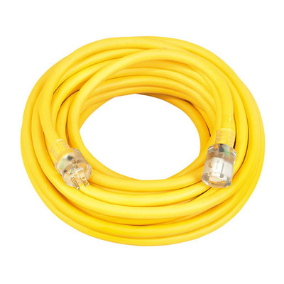 Southwire 2689SW0002 10/3 100' SJTW Yellow Extension Cord with Lighted End Southwire 2689SW0002 10/3 100' SJTW Yellow Extension Cord with Lighted End