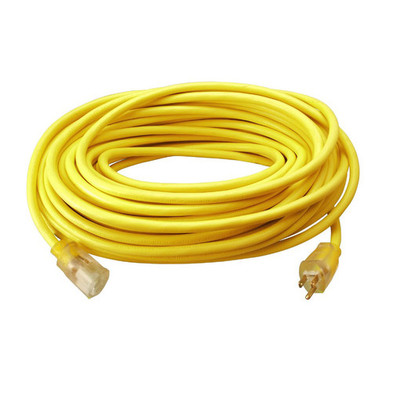 Southwire 2589SW0002 12/3 100' SJTW Yellow Extension Cord with Lighted End Southwire 2589SW0002 12/3 100' SJTW Yellow Extension Cord with Lighted End