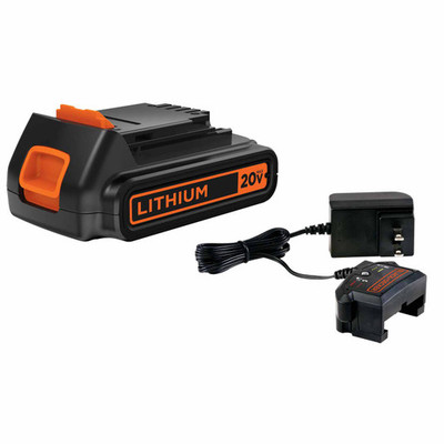 Black & Decker LBXR20CK 20V MAX* Lithium Ion Battery + Charger Black & Decker LBXR20CK 20V MAX* Lithium Ion Battery + Charger
