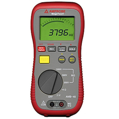 Amprobe 2731024 AMB-45 Digital Megohmmeter Insulation Resistance Tester 1000V DC Max Test Voltage Amprobe 2731024 AMB-45 Digital Megohmmeter Insulation Resistance Tester 1000V DC Max Test Voltage