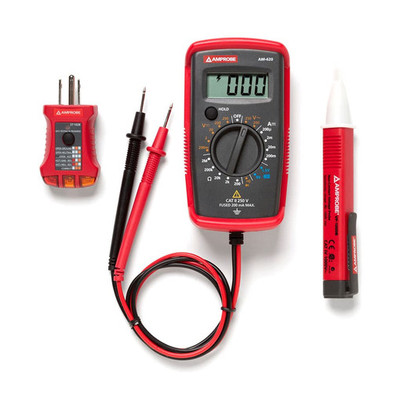 Amprobe 4394419 PK-110 Digital Multimeter Electrical Tester Kit with Voltage Probe Amprobe 4394419 PK-110 Digital Multimeter Electrical Tester Kit with Voltage Probe
