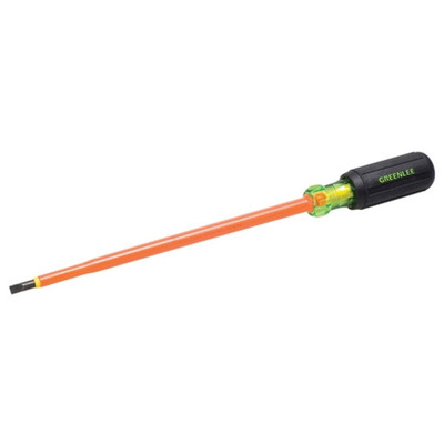 Greenlee 0153-23-INS 3/16"X8" Insulated Cabinet Tip Screwdriver