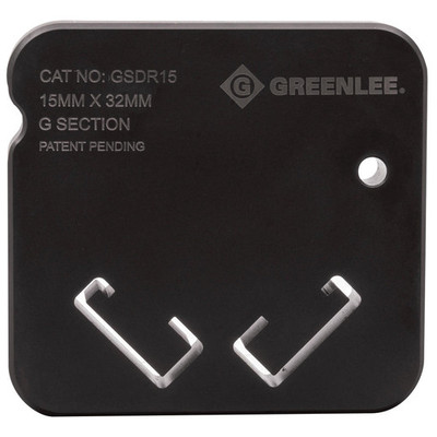 Greenlee GSDR15 DIN Rail  G-Section Die