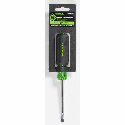 Greenlee 0153-25C Round Shank 1/4" x 4" Flat Blade Screwdriver Greenlee 0153-25C Round Shank 1/4" x 4" Flat Blade Screwdriver